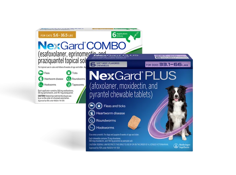 Nexgard Combo and Plus pack shot for the review section
